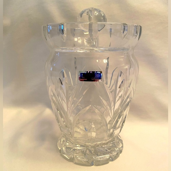 NWT MARQUIS by WATERFORD Crystal Canterbury Biscuit Barrel Cookie Jar w Lid BOX - Picture 1 of 9